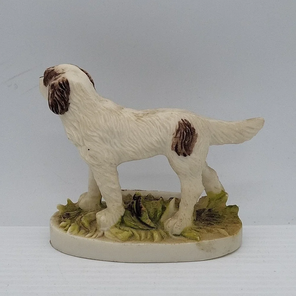 VINTAGE COLLECTIBLE BRITTANY SPANIEL DOG FIGURINE/LINT BRUSH‎ BY JASCO